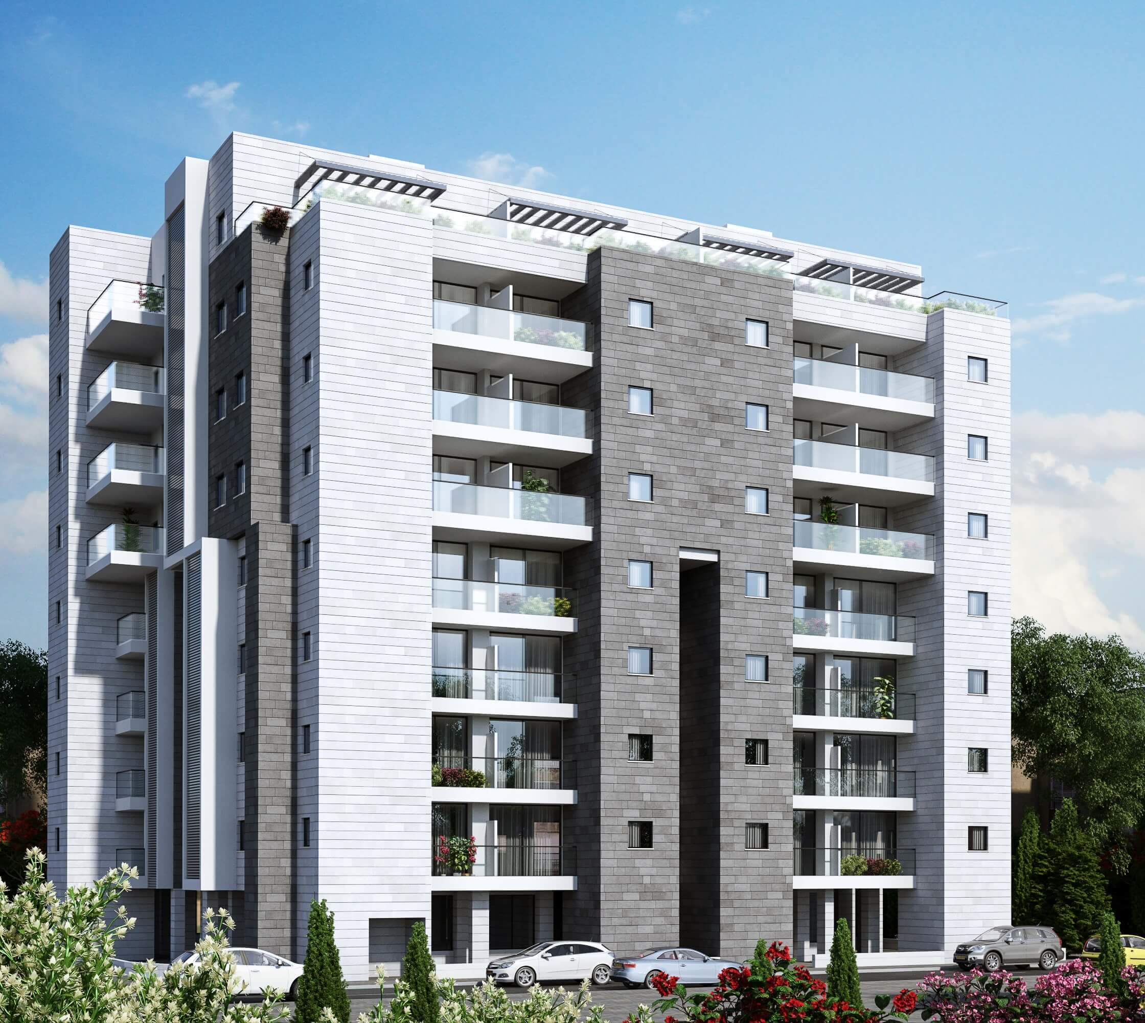 פרויקט תמא 38 בבת ים - הדמיה רחוב גבעתי שי הררי